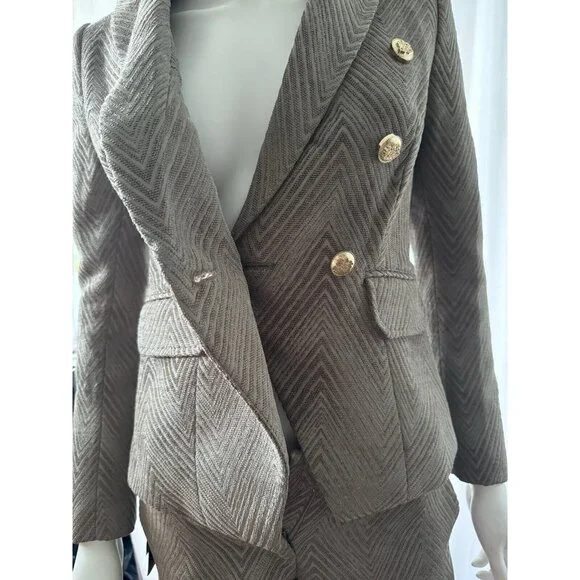 NWOT Marciano Guess Women's  Blazer Jacket + Pants Shorts Brown 2 - Picture 12 of 14